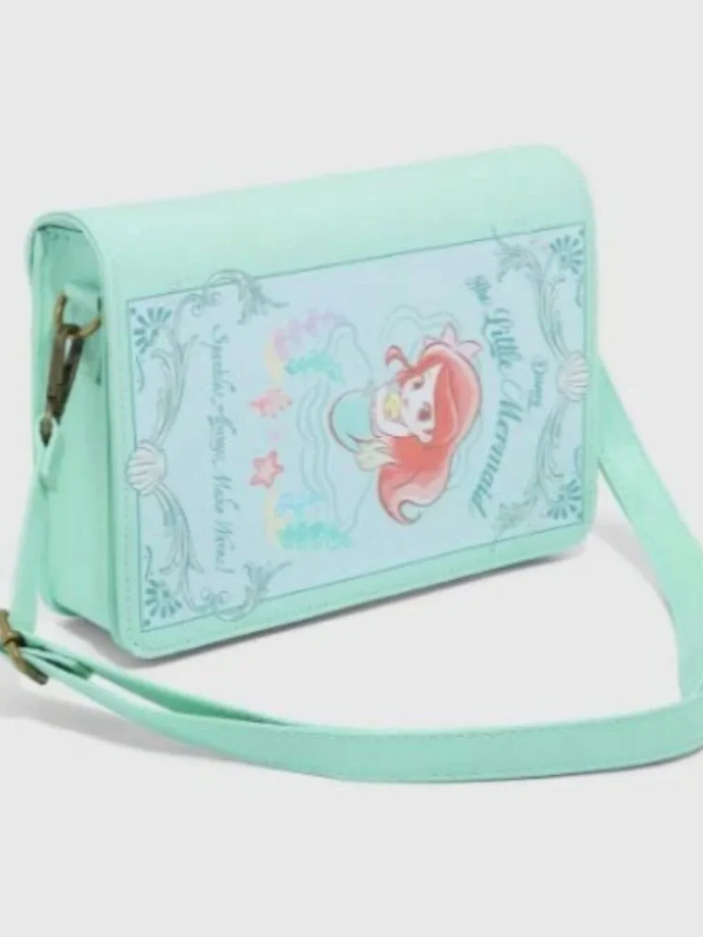 Loungefly Disney The Little Mermaid Chibi Ariel Book Crossbody - NEW - With Tags